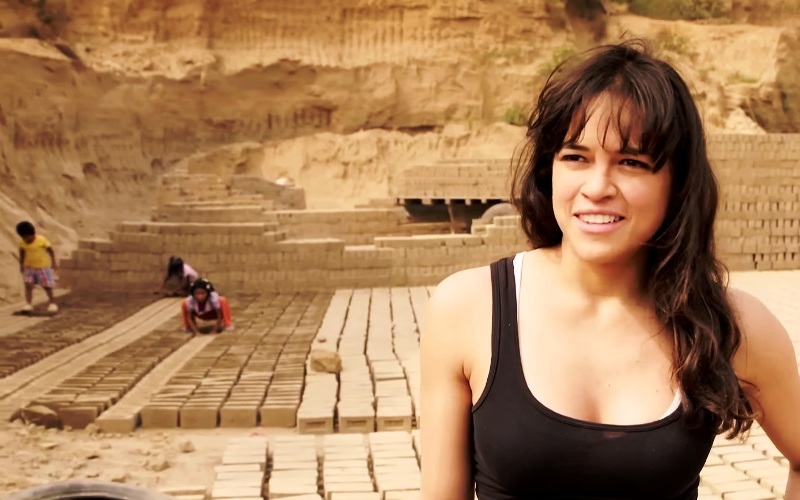 Michelle Rodriguez highlights child labor in Peru
