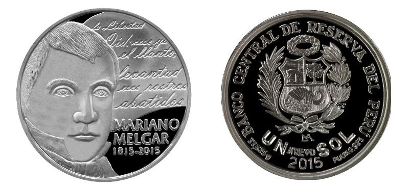 Peru issues coin commemorating poet and independence fighter