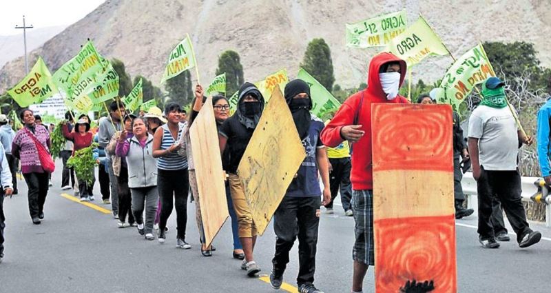 Anti-mining groups hold three-day protest in southern Peru