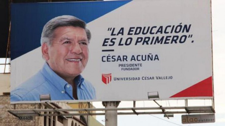 Peru: Cesar Acuña violated campaign finance regulations