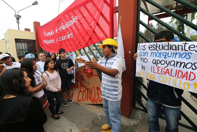 Campus clashes over Peru’s university reform