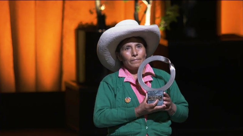 Peru anti-mining activist wins Goldman Environmental Prize