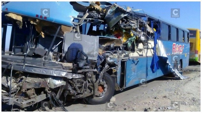 At least 17 dead as two buses crash in southern Peru