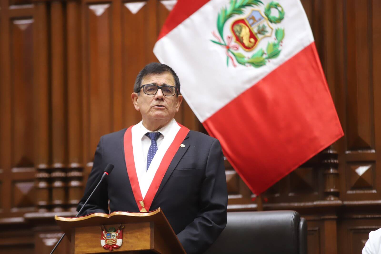 José Williams, the former military general now in charge of Peru’s Congress